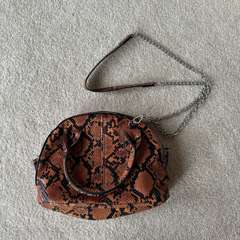 Olivia Miller Faux Snake Skin Purse